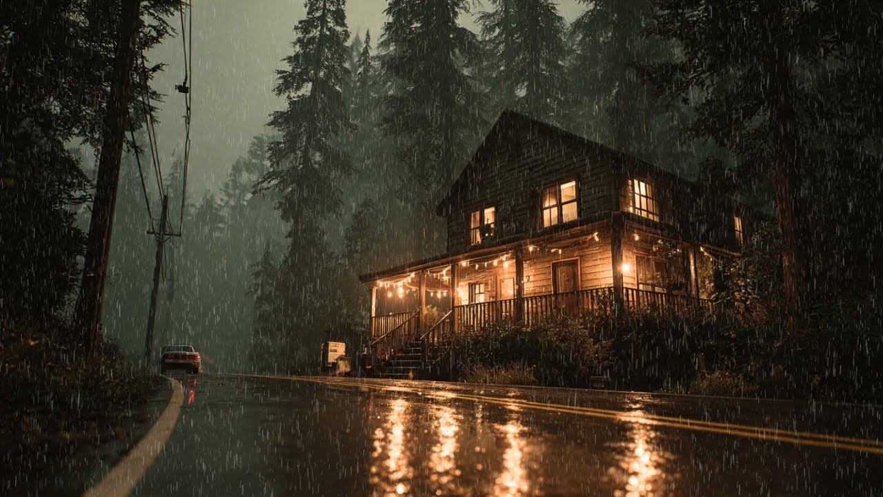 Rain Sounds For Sleeping - 99% Instantly Fall Asleep With Rain And Thunder Sound At Night