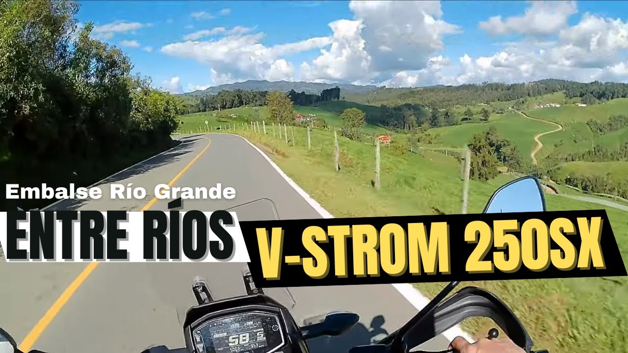 V-STROM 250 SX en ruta Belmira - Entre Ríos - Embalse Rio Grande!!!