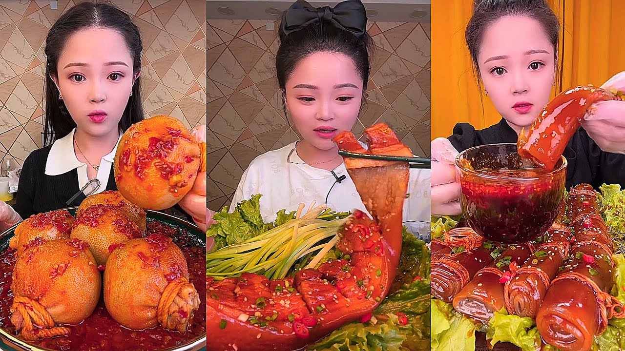 Real Mukbang :) spicy Pork Bellly Soothing Sounds While Enjoying Delicious 먹방 모음이 팅쇼 리얼 사운드 #1614