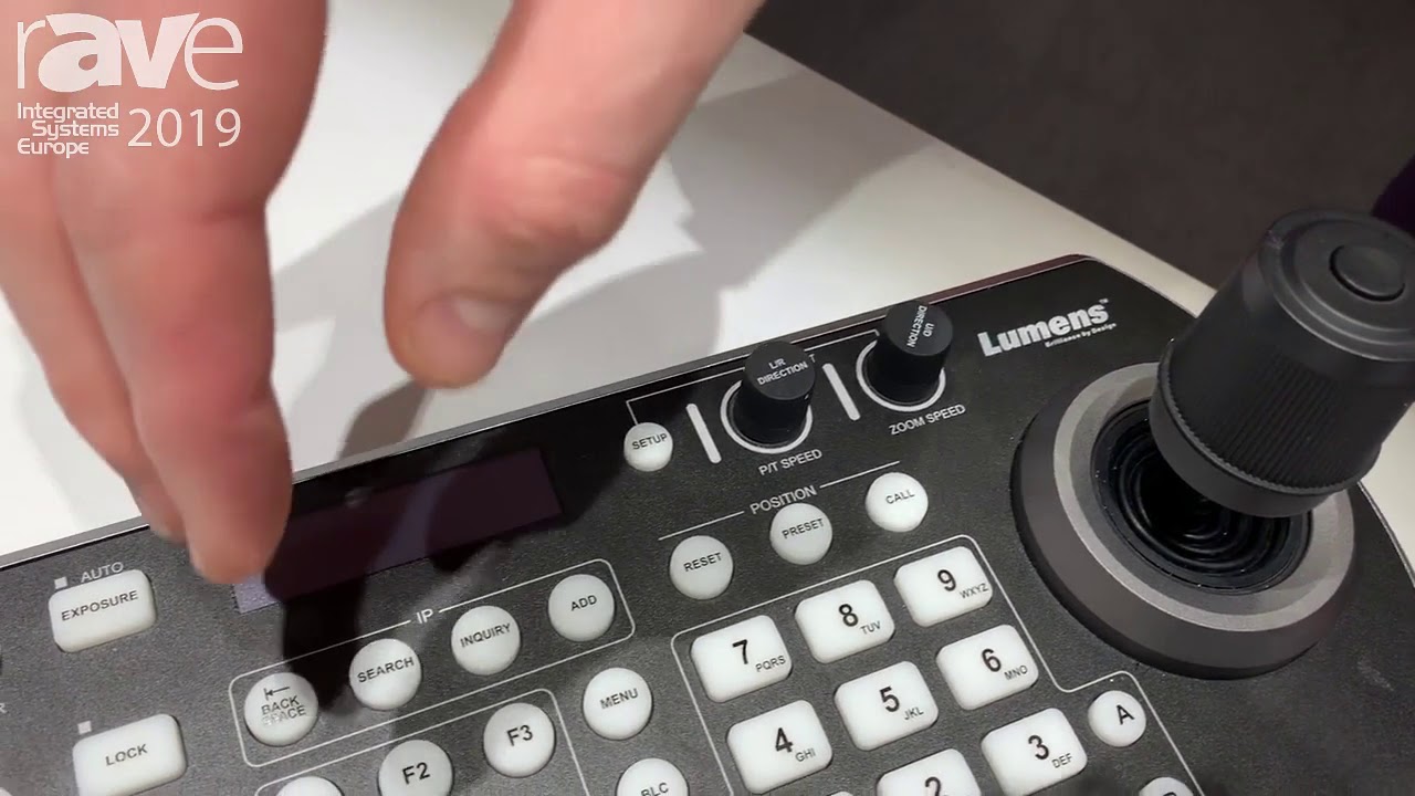 ISE 2019: Lumens Talks VS-KB30 Compact Camera Controller