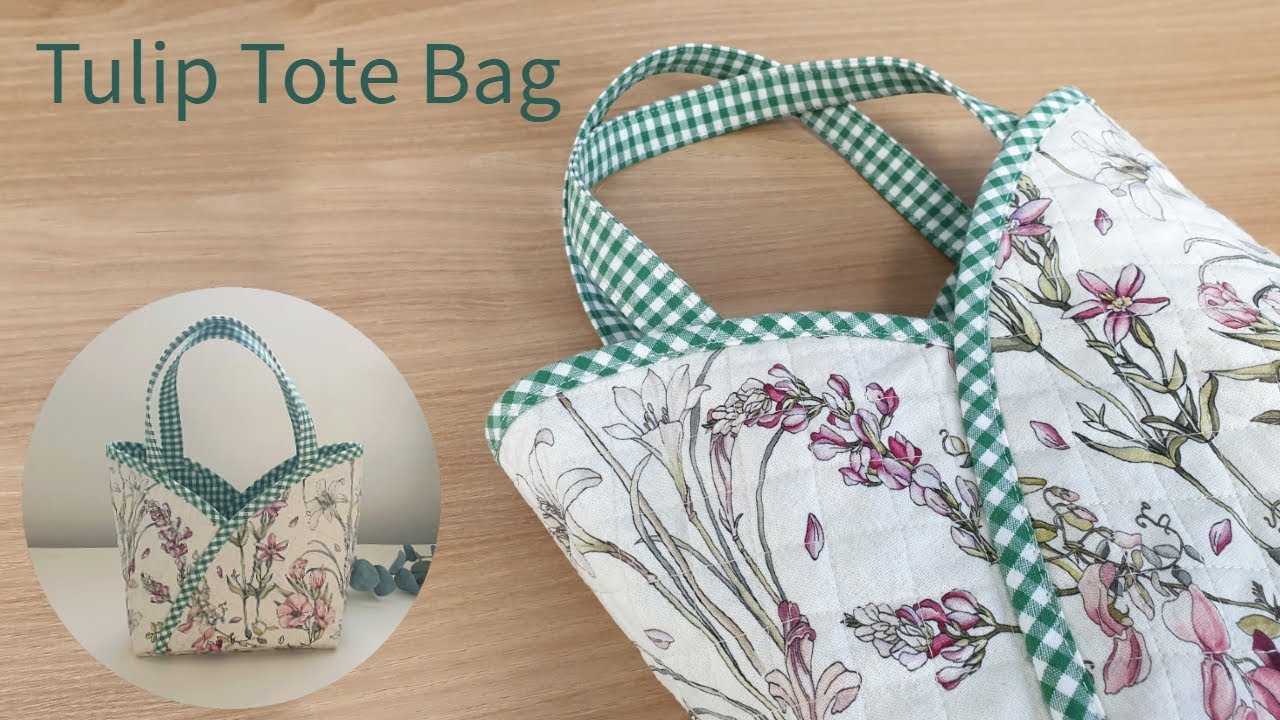 DIY 튤립백/퀼팅 토트백 만들기 - How to make a cute quilting bag