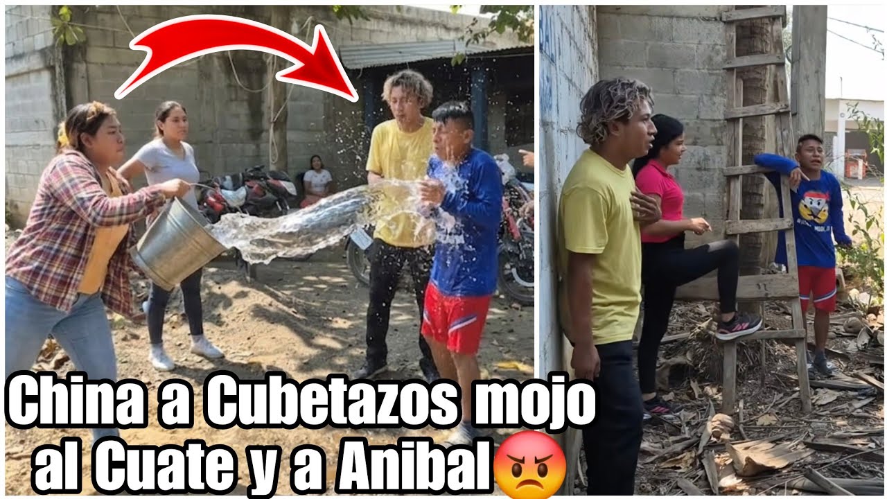 China saco corriendo a cubetasos de Agua al Cuate por Verla a Escondidas en el Baño😡