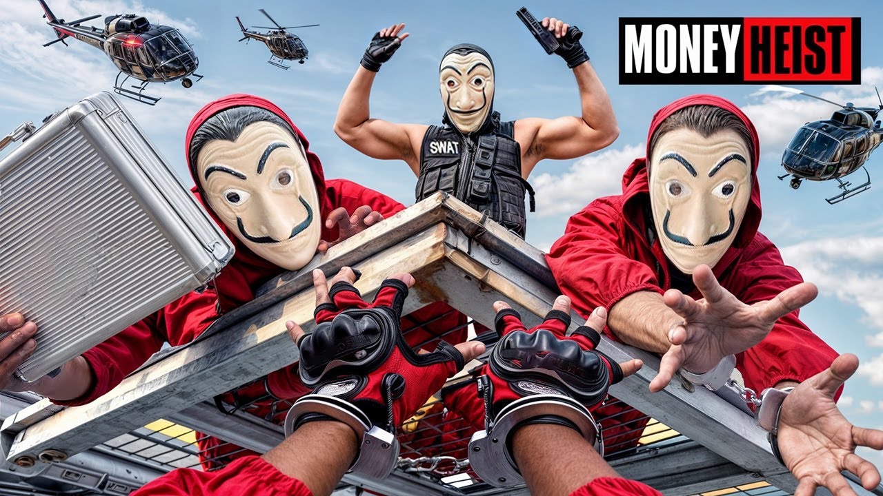 PARKOUR VS MONEY HEIST! 6 | No SURVIVE for BAD GUYS from POLICE chase (BELLA CIAO REMIX) | Epic POV