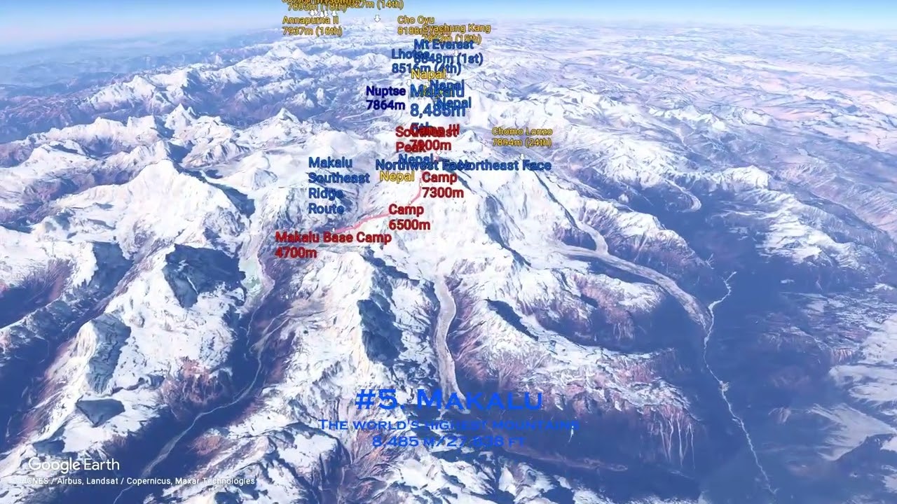 #5, Makalu, 7 Days/Nights (2) #TheWorld'sHighestMountains