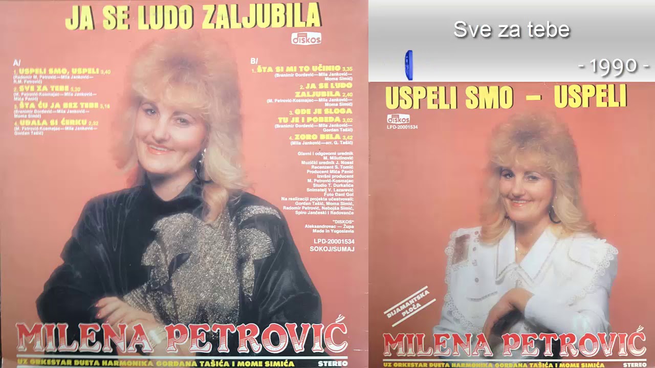 Milena Petrovic - Sve za tebe - (Audio 1990)
