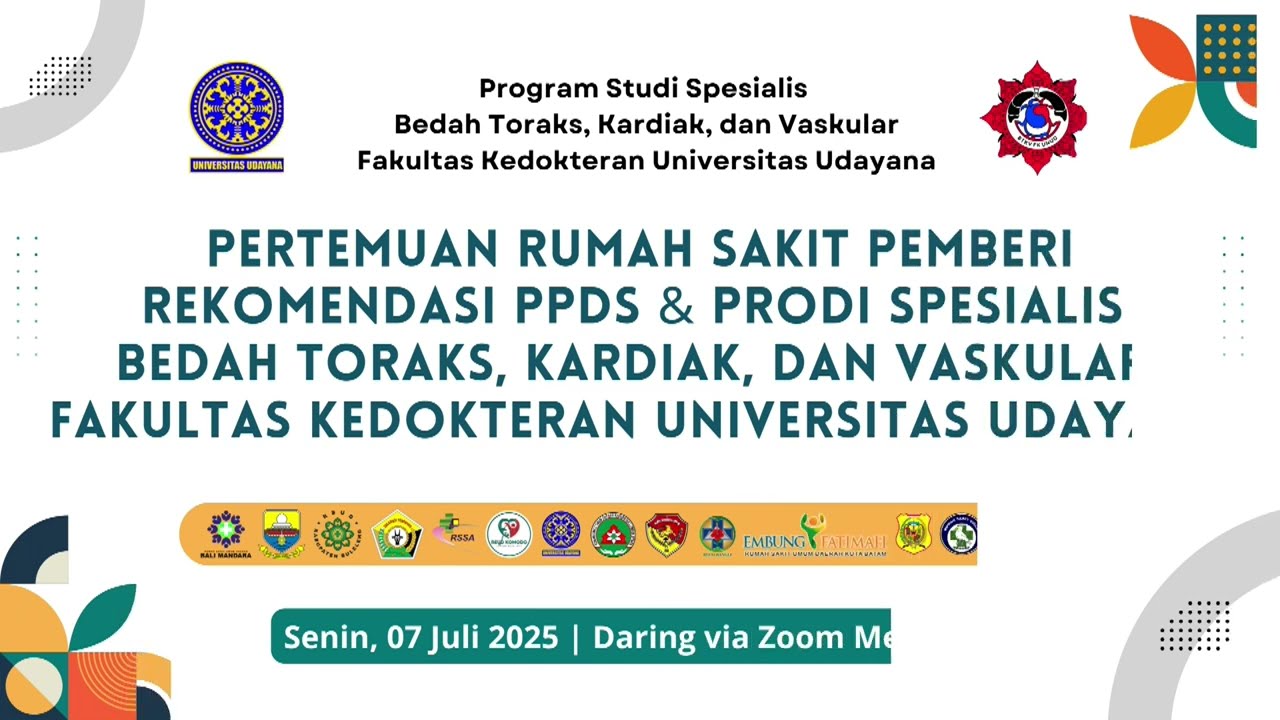 Pertemuan RS  Pemberi Rekomendasi PPDS & Prodi Spesialis BTKV FK UNUD - Ruang BTKV - 7 Juli 2025