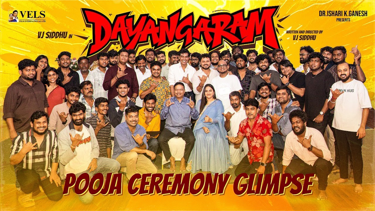 #Dayangaram VJ Siddhu - 01 | Pooja Ceremony | Ishari K Ganesh | Vels Film International