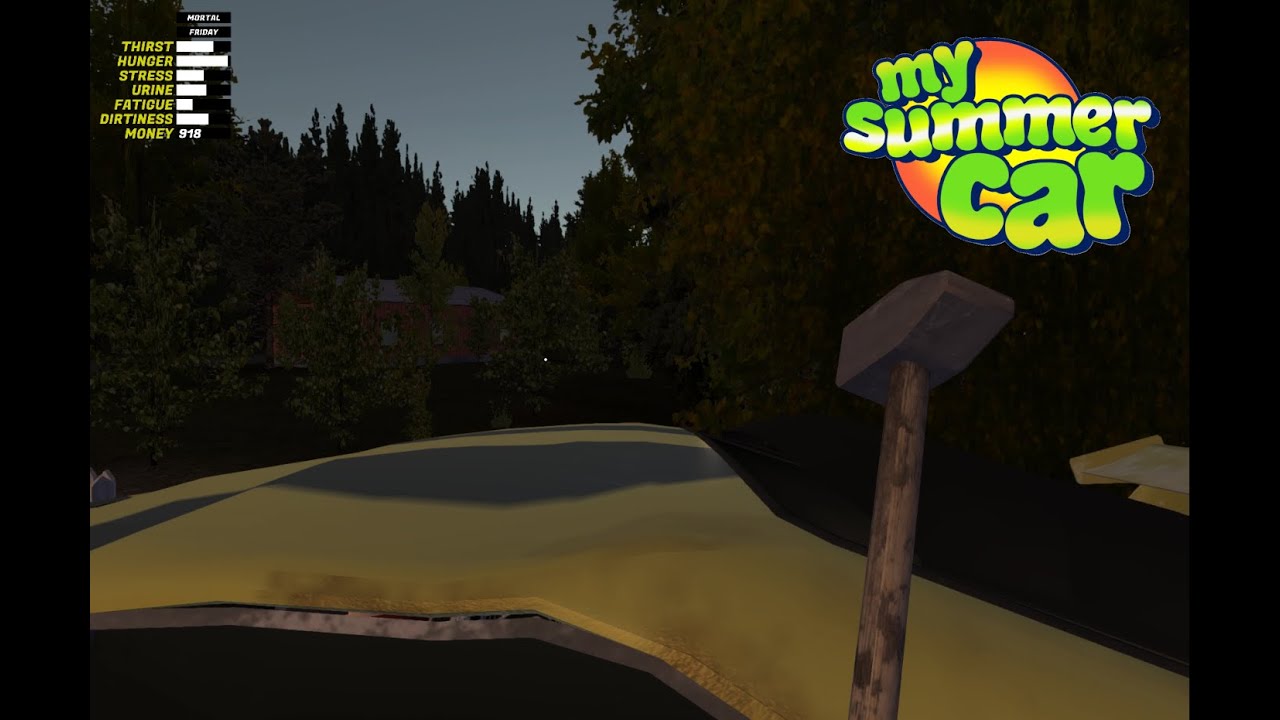 My Summer Car: Pimp Jani's Yellow Ricochet with a Sledgehammer