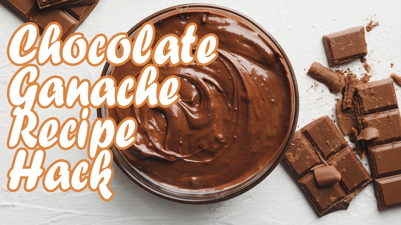 EASY Chocolate Ganache Recipe Hack - NO HEAVY CREAM [3 Ways to Use] #ganacherecipe