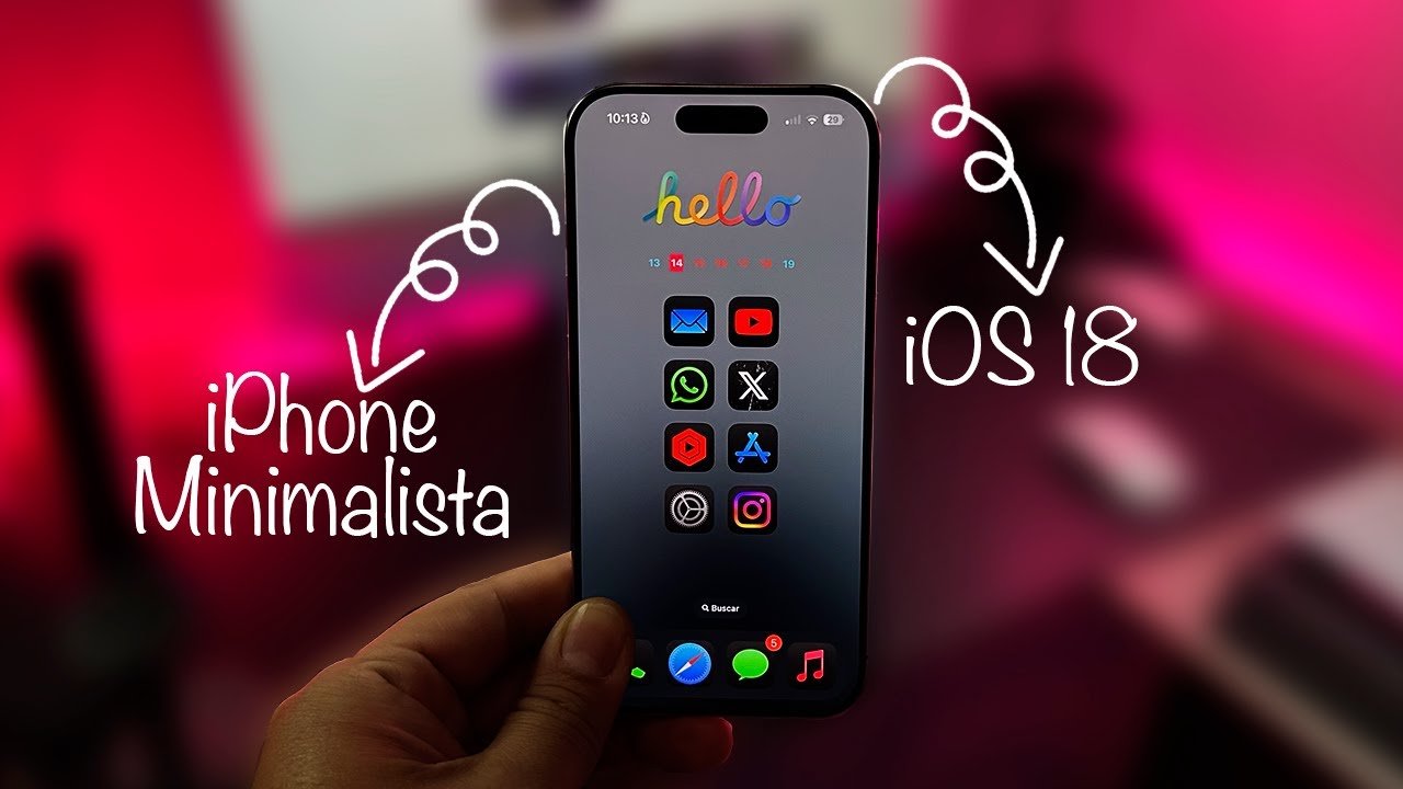 La mejor Personalización minimalista para iPhone con iOS 18