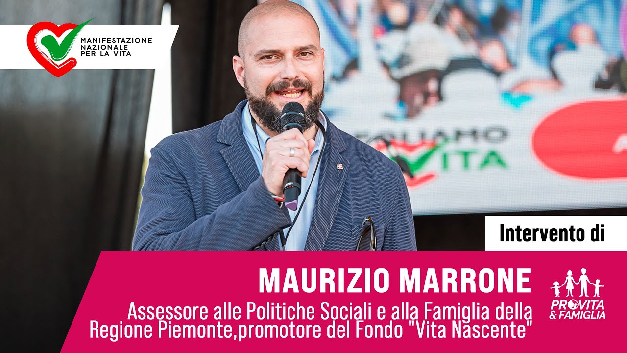Maurizio Marrone, Ass. della regione Piemonte racconta il Fondo Vita Nascente a ScegliAmo la Vita