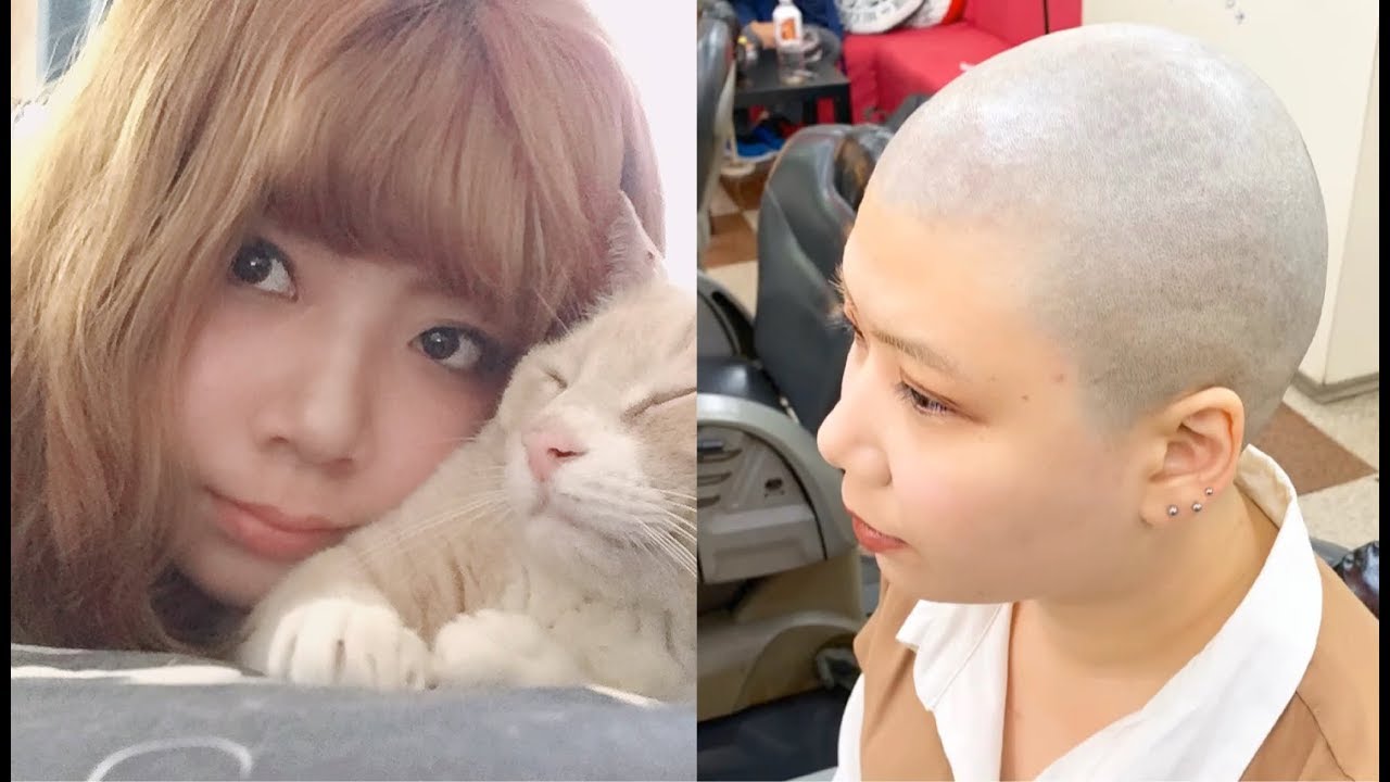 Long To Bald J123  sample2 キャバ嬢を引退して勉強に集中したいのでスキンヘッドにしました。