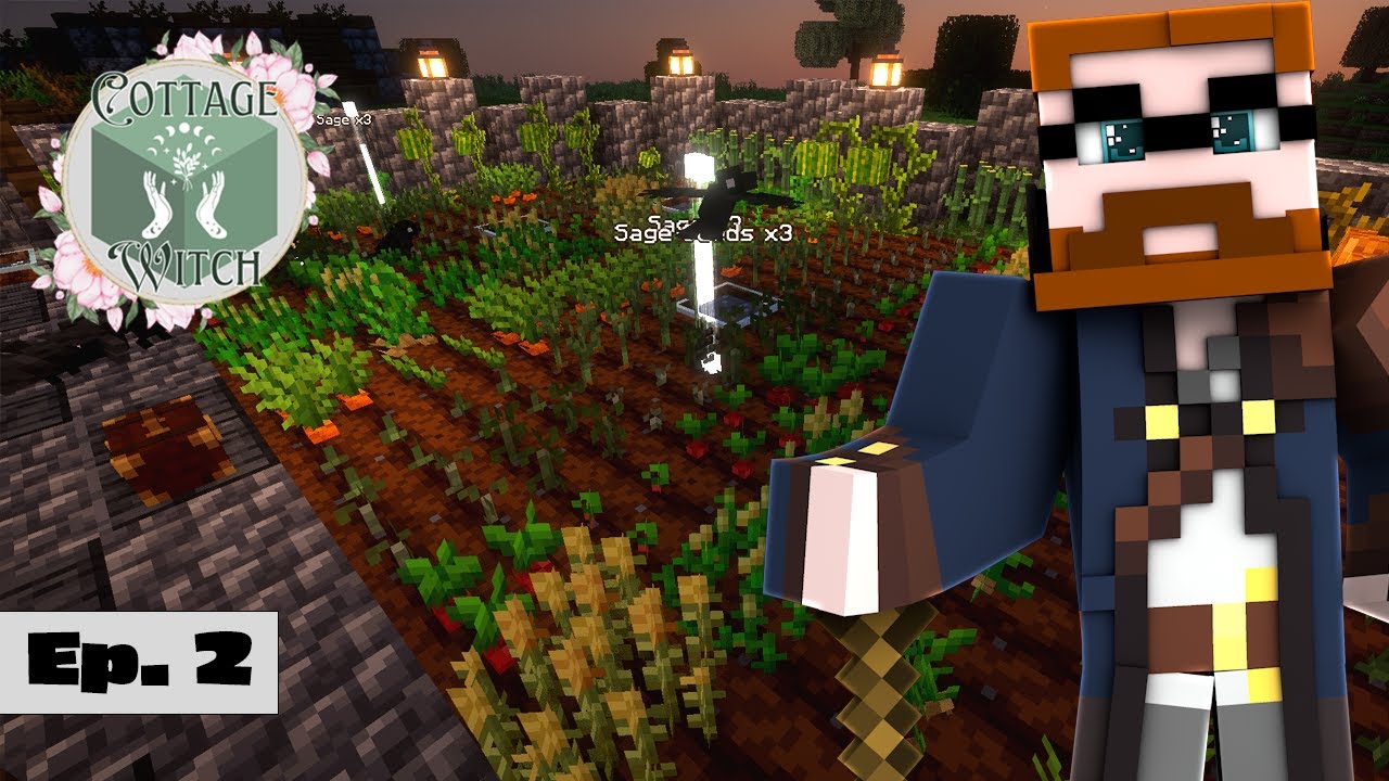 A Murder of Crows 🐦‍⬛ Cottage Witch Modded Minecraft - Episode 2