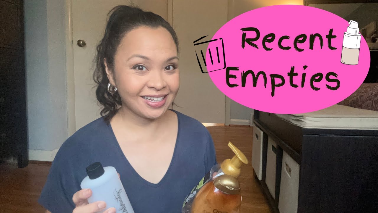 Empties from July and August and a teeny declutter!