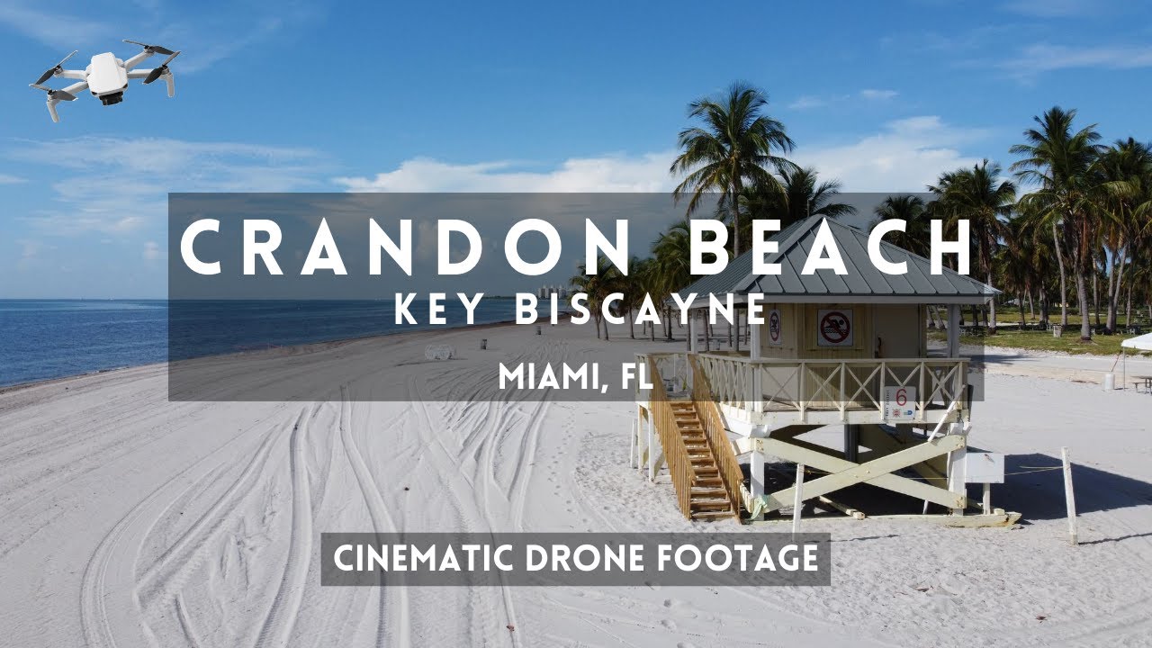 An amazing day at Crandon Beach, Key Biscayne [Miami Cinematic Drone Video, 4th of July 2020]
