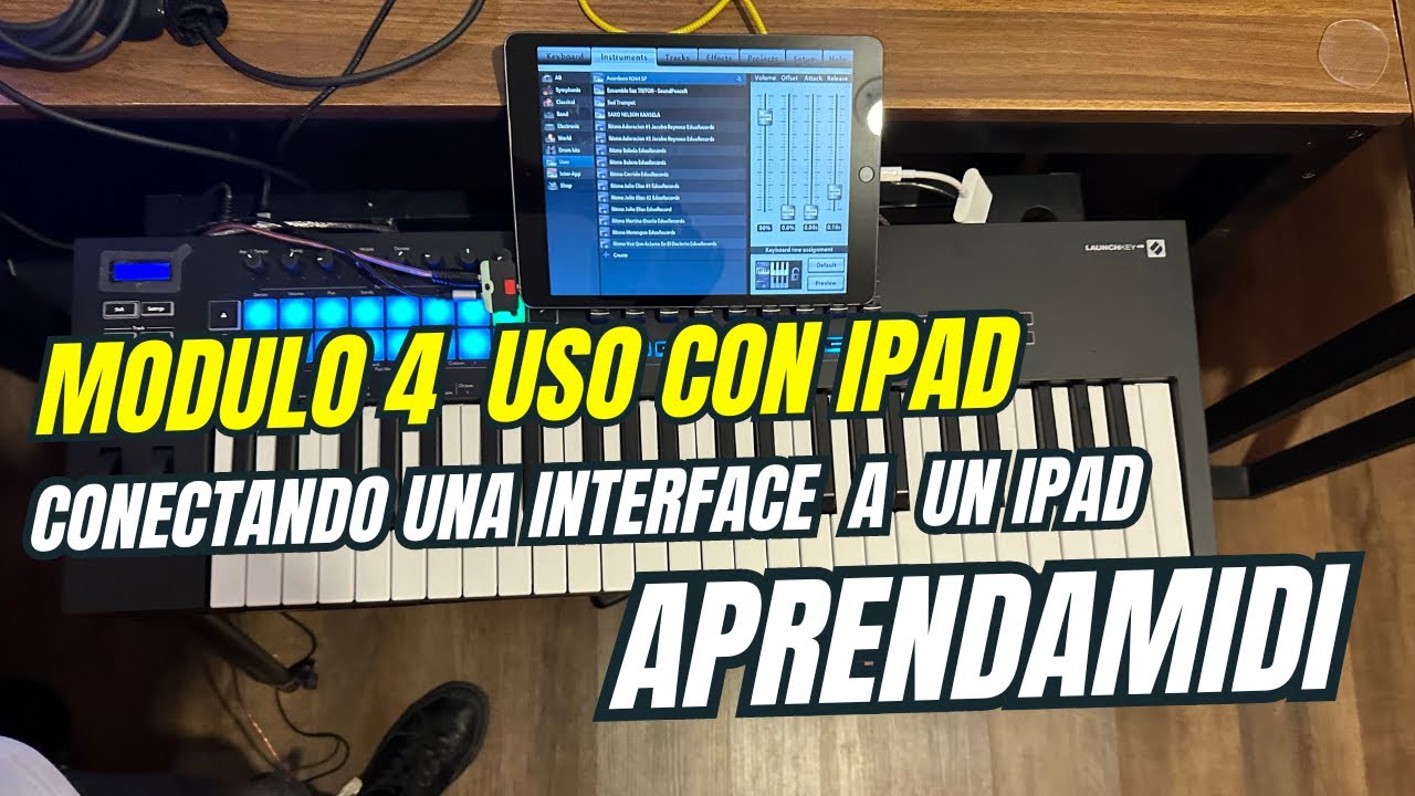 Conectando un controlador midi con iPad e interface