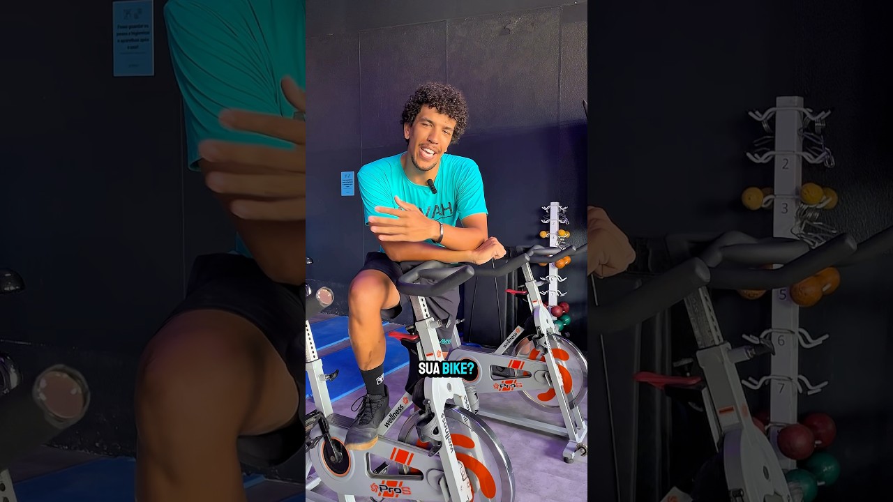 Como ajustar a bicicleta ergom&eacute;trica #bike #mtb