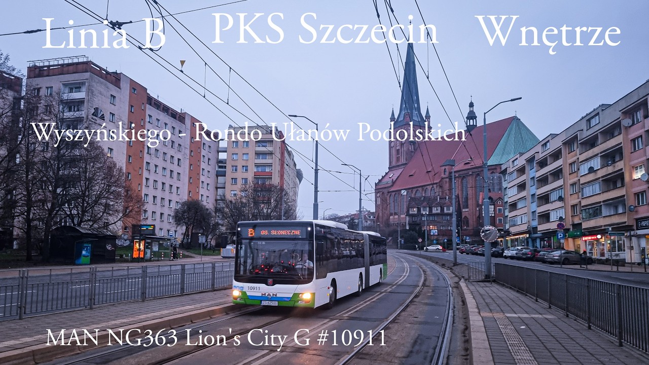 [WNĘTRZE] Linia B Szczecin Wyszyńskiego - R.U.P. MAN NG363 Lion s City G #10911