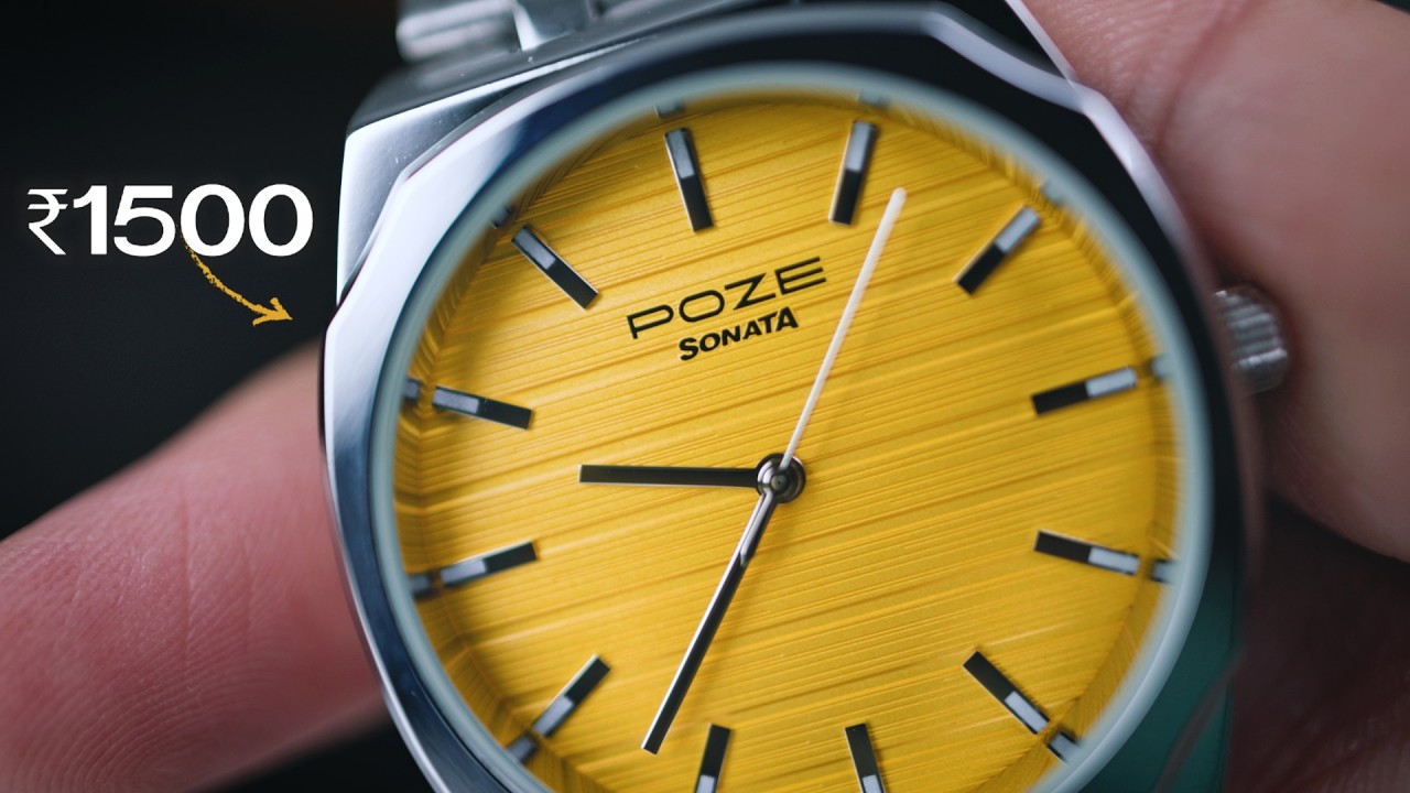 Best 1500 Watch in India? Titan Sonata Poze Yellow Dial (GIVEAWAY)
