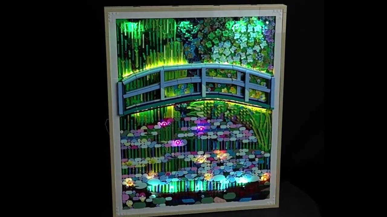 #legolight LEGO Claude Monet – Bridge over a Pond of Water Lilies #31220 #zenebricks #legoreview
