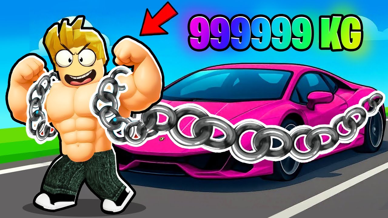 ROBLOX CHOP AND FROSTY PULL CARS  WITH CHAINS TO REACH FINISH