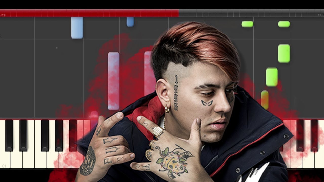 Duki Goteo Piano Cover Midi tutorial Sheet app  Karaoke