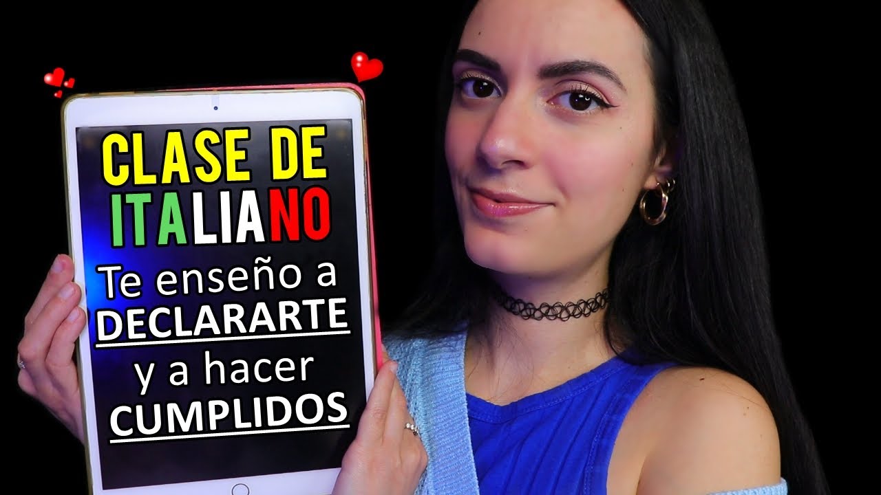 ASMR español CLASE DE ITALIANO (Declaraciones de Amor y Cumplidos ❤️)