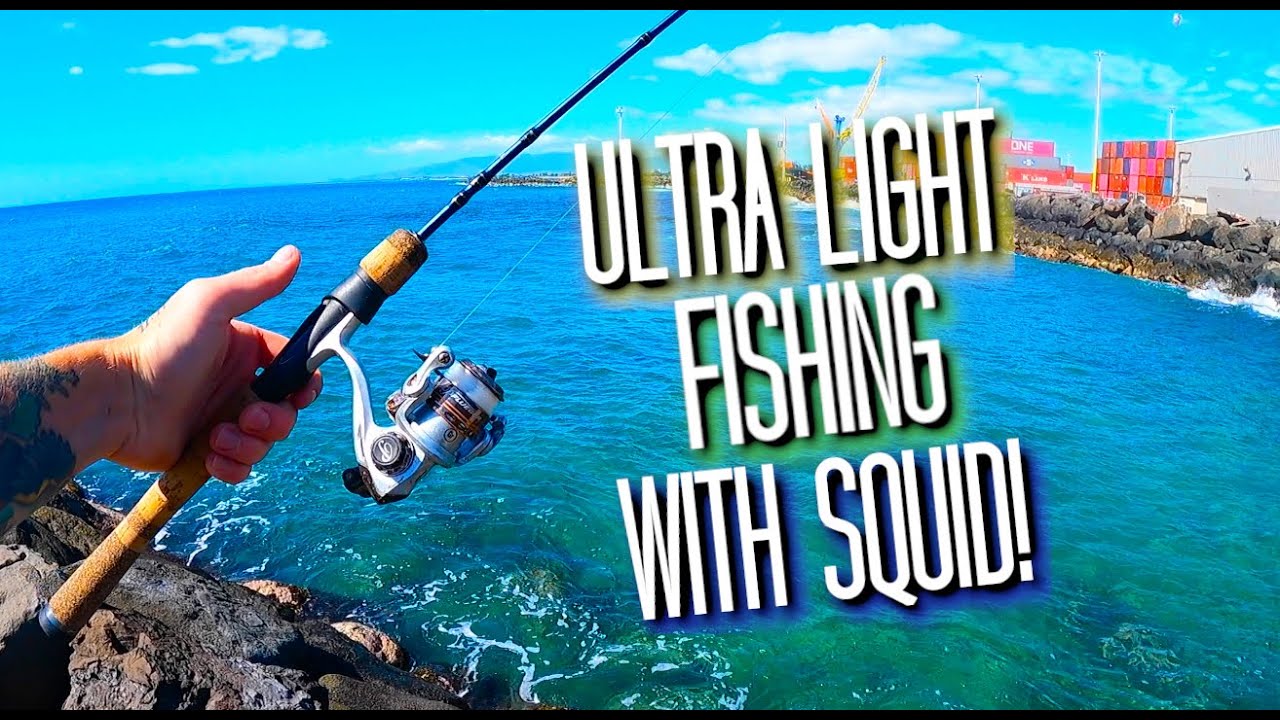 ULTRA LIGHT Fishing In Hawaii + BARRACUDA! - (NEW SPECIES ✅)
