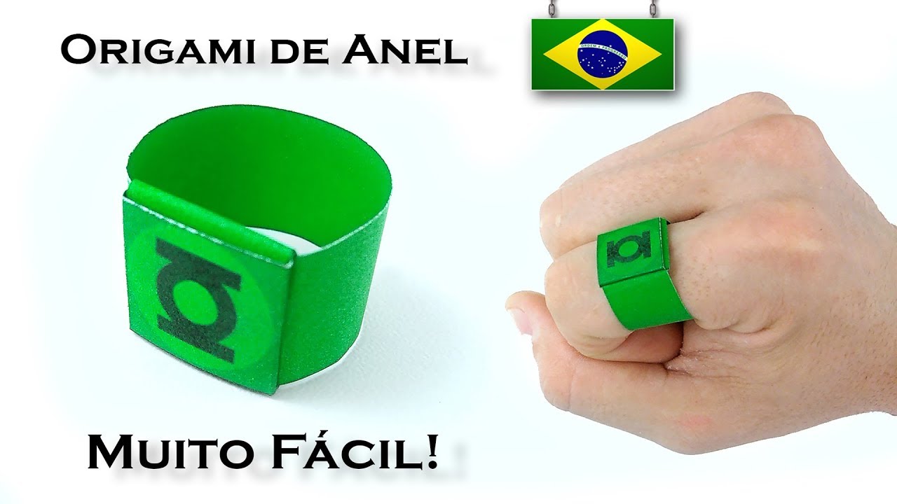 Origami de Anel Muito Fácil!