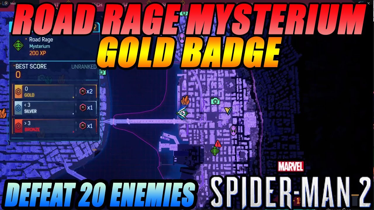 Spider-Man 2: Road Rage Mysterium Gold Badge Easiest Method - Best Score Walkthrough