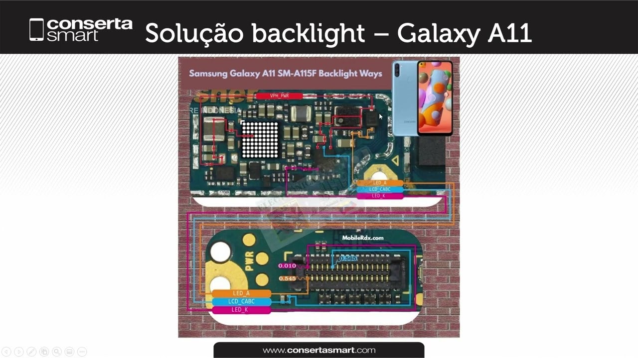 Solução backlight   Galaxy A11
