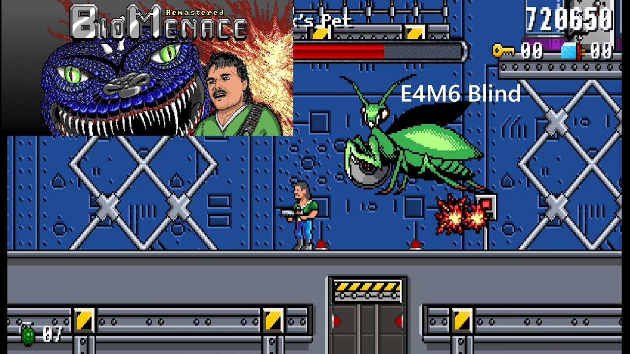 Bio Menace Remastered E4M6 Hard с комментариями