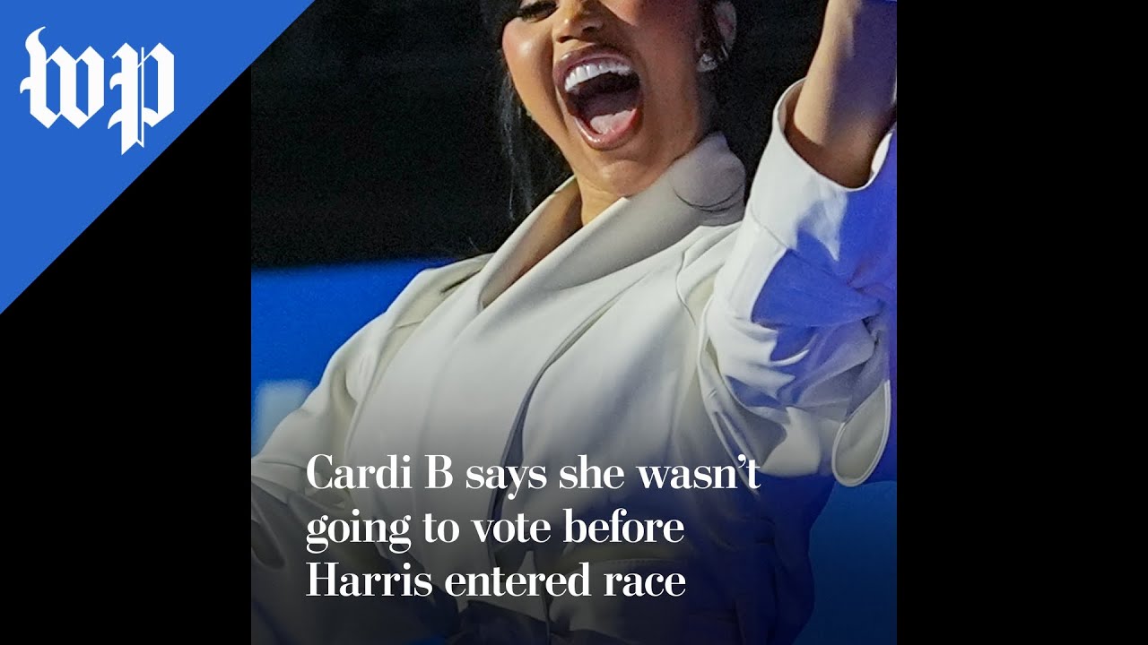 Cardi B wasn&rsquo;t going to vote before Harris entered race