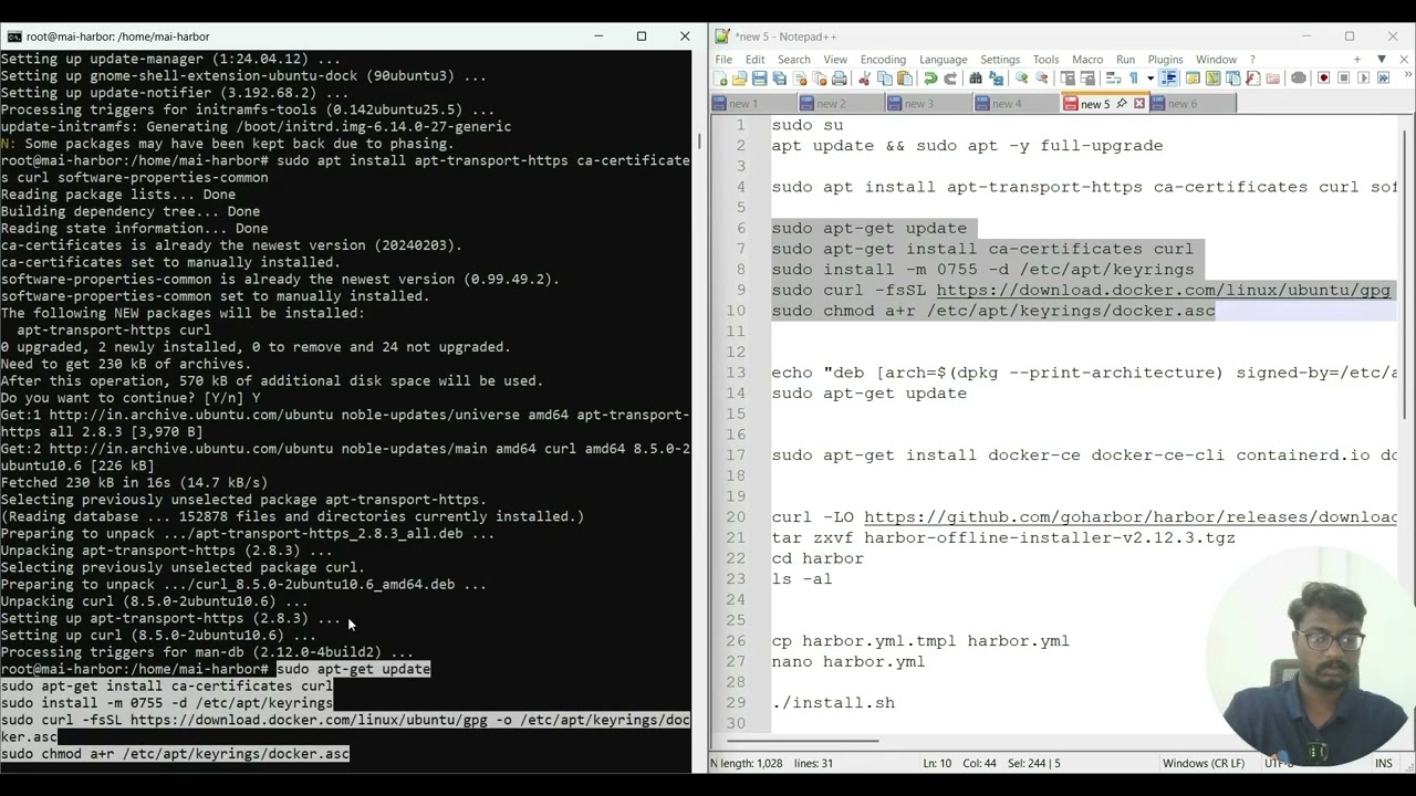 Настройка частного реестра контейнеров Harbor для Docker в Ubuntu