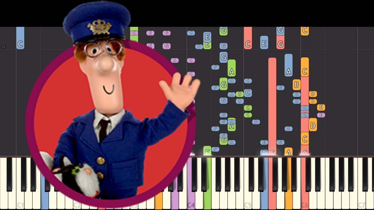 IMPOSSIBLE REMIX - Postman Pat Theme Song - Piano Cover