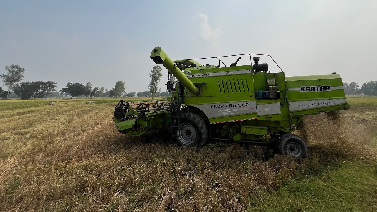 harvester Ka pahla Din Ka katai bahut jyada hua 🌾💸 #harvester #agriculture #farming #money 