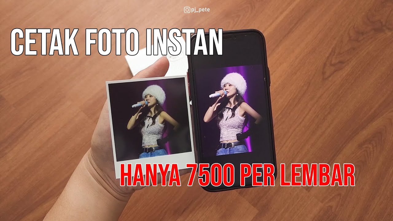Cetak foto instan kapan saja di mana saja hanya 7500 per lembar? Selphy Square QX10