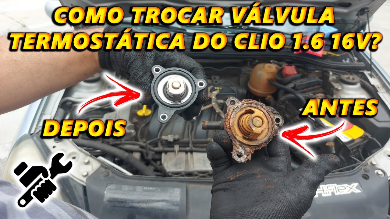 Como trocar válvula termostática do Clio 1.6 16v ?