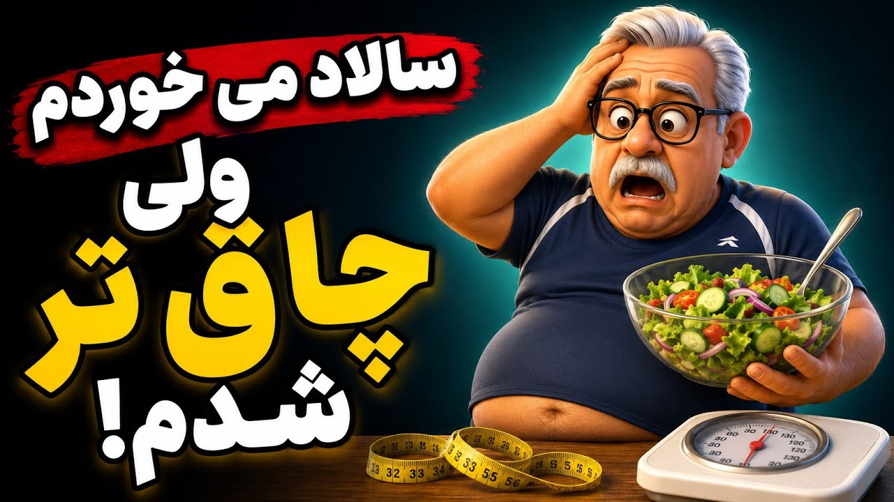 اینجوری سالاد خوردن، بی فایده است🤕🤯