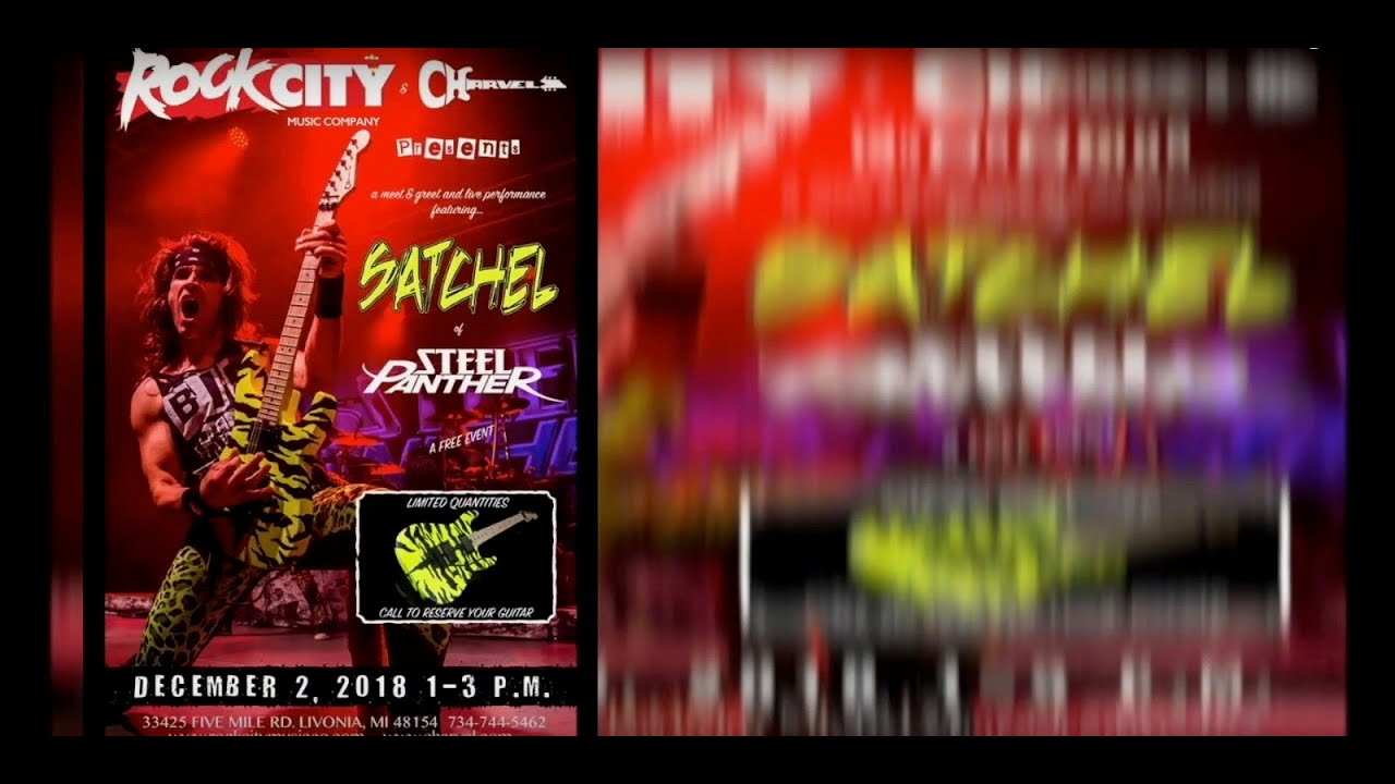 Satchel (Steel Panther) Clinic/In Store Wrap Up @ Rock City Music