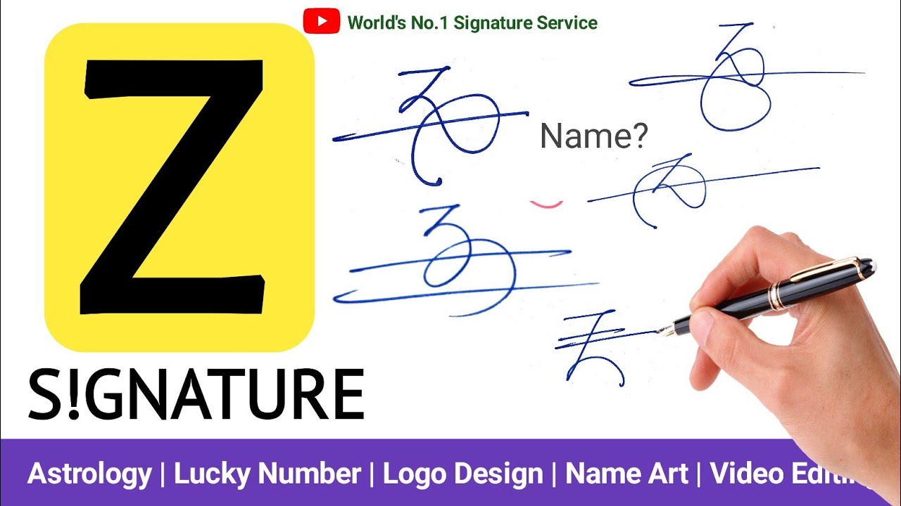 ✅ A to Z Signature style simple name | Z Signature style name | Z Signature style name 