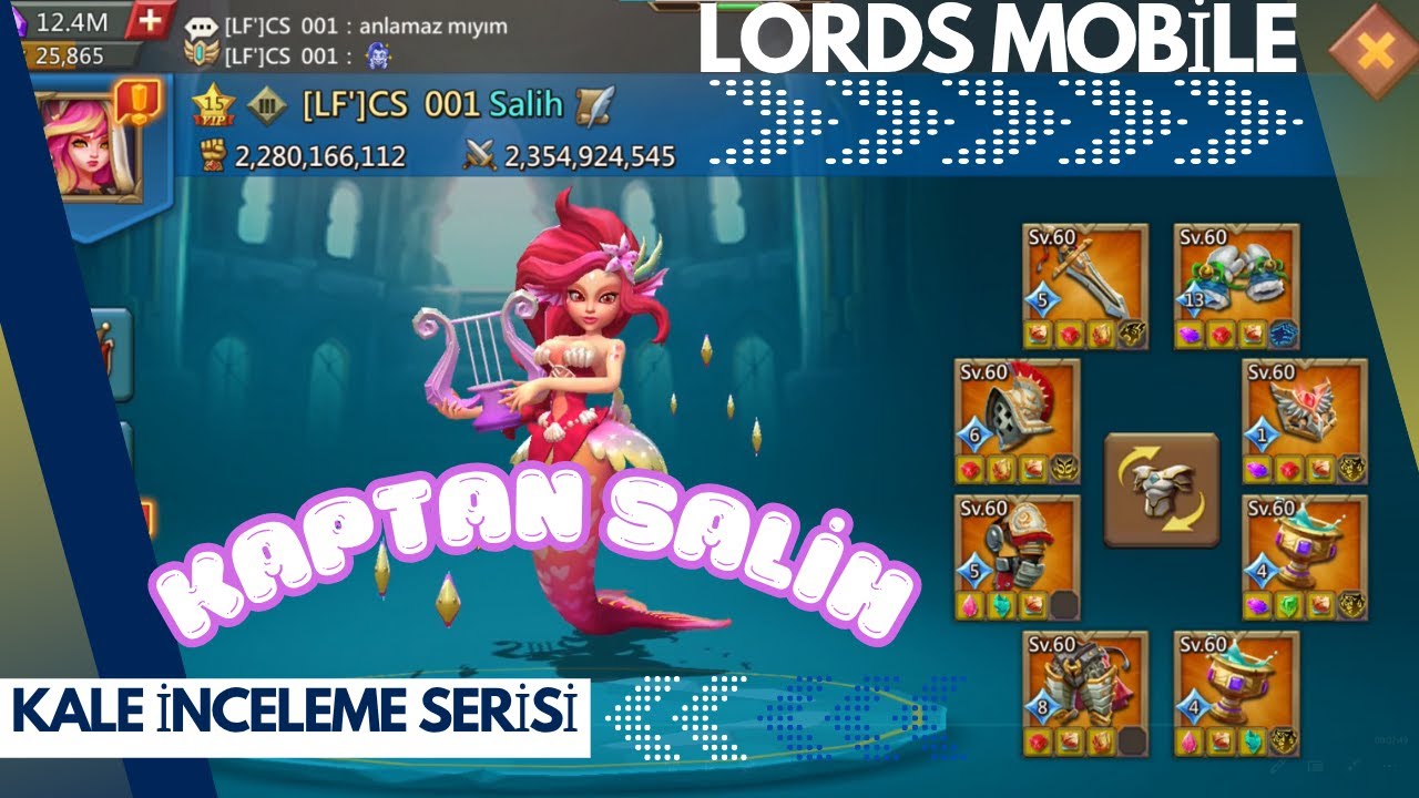 KAPTAN KALE İNCELEME SERİSİ - LORDS MOBİLE - KAPTAN SALİH- #lordsmobiletürkiye #lordsmobiletürkiye