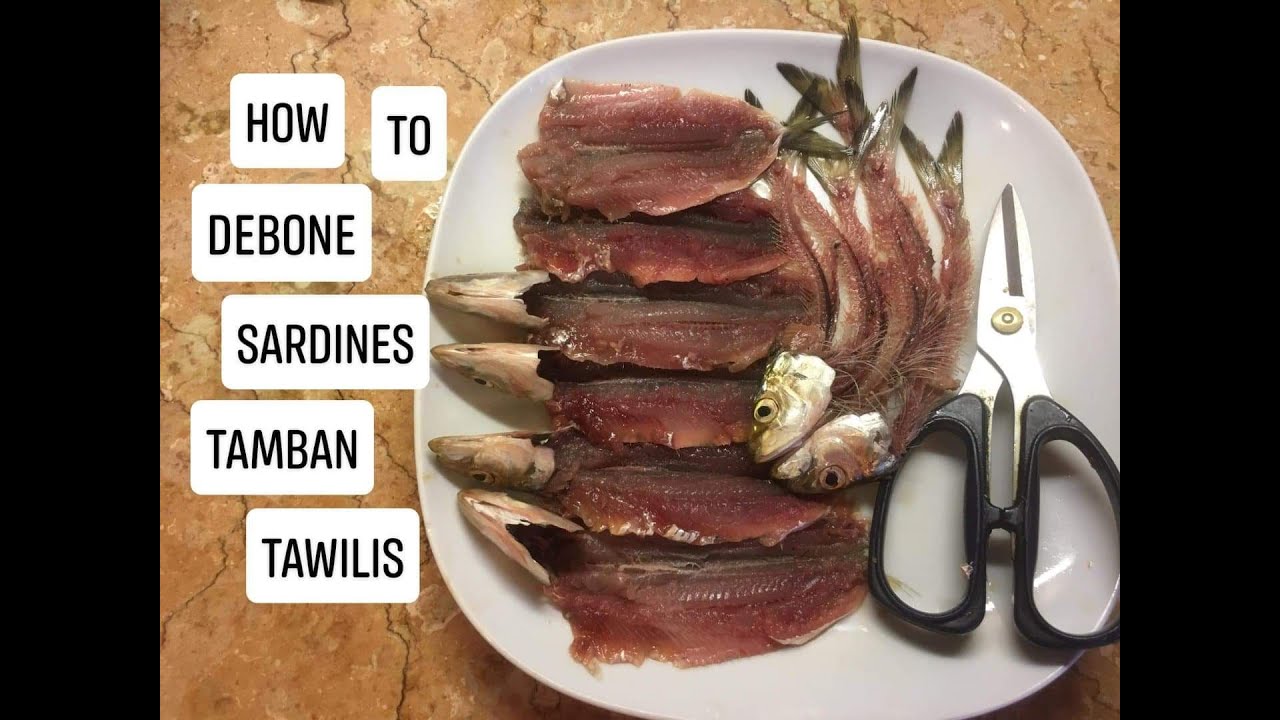HOW TO DEBONE SARDINES | QUICK and EASY | Paano Magtanggal Tinik Ng Tamban