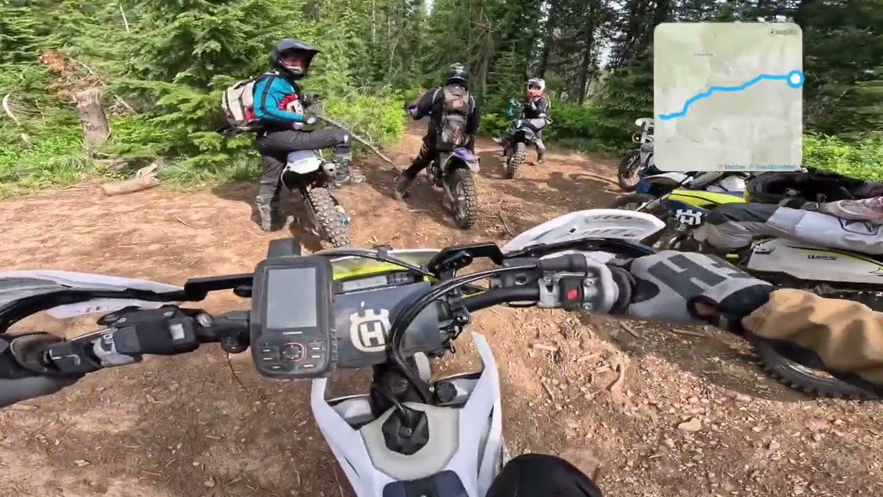 Wallace Idaho hard enduro single track dirt bike trip, day 1of 3. This was a warm up ride.