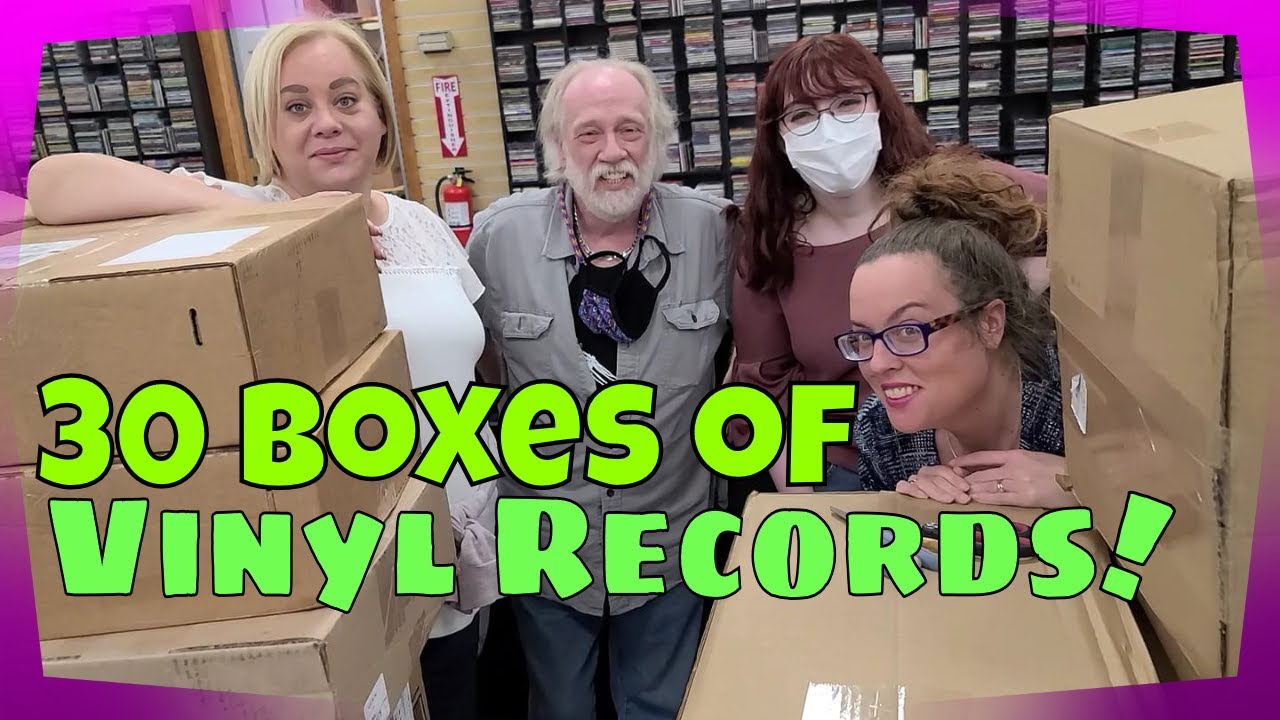Unboxing - New Vinyl Records for our Record Store - 30 BOXES