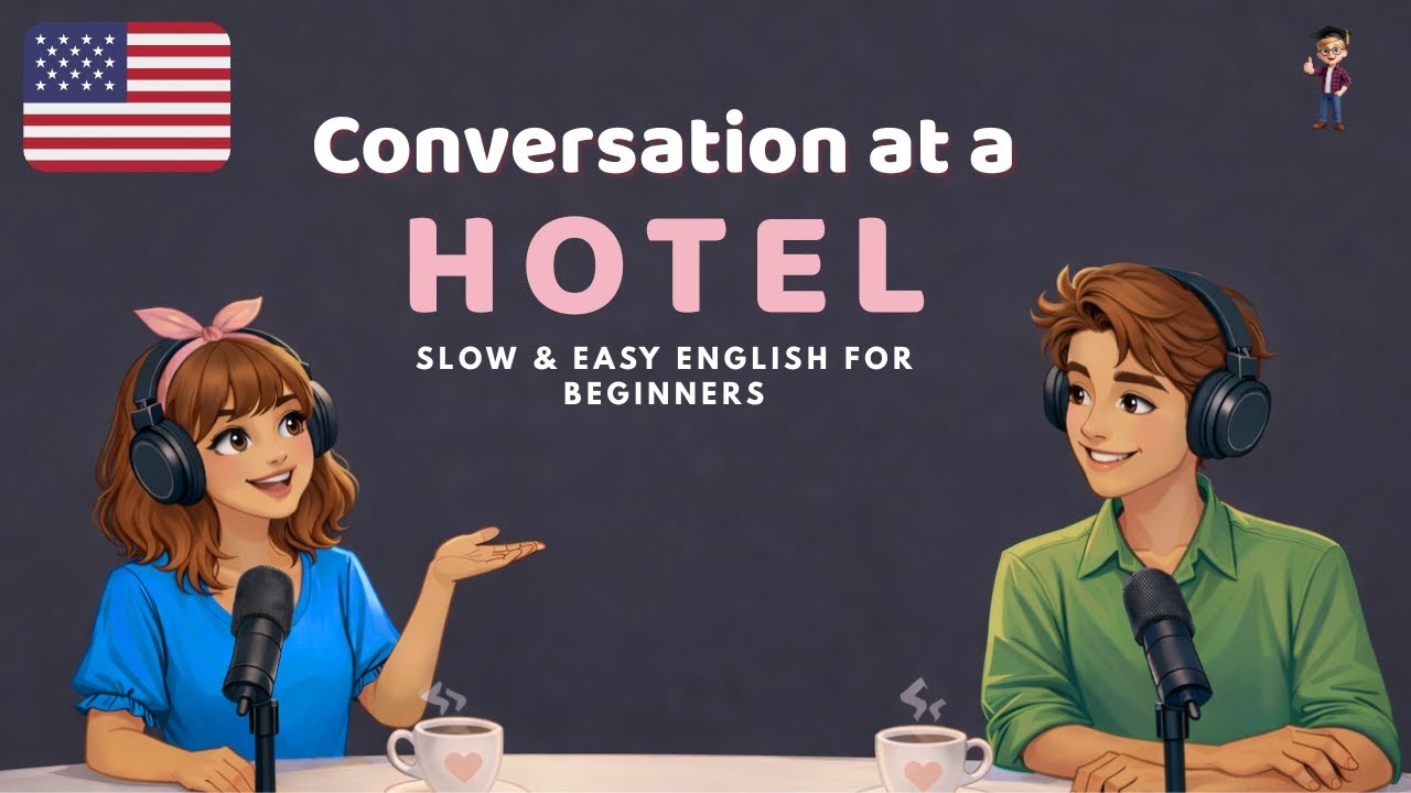 English Conversation at a Hotel | Slow & Easy English for Beginners | Talk in English