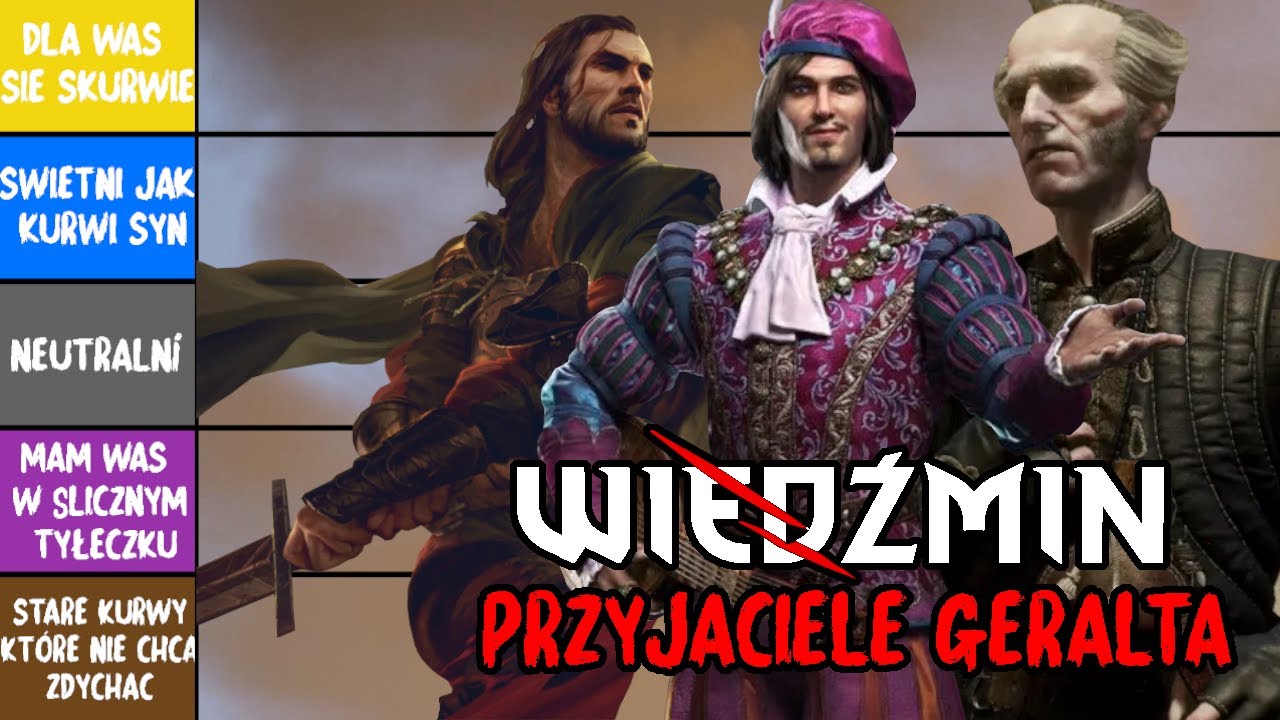 RANKING PRZYJACI&Oacute;Ł GERALTA W SERII WIEDŹMIN!