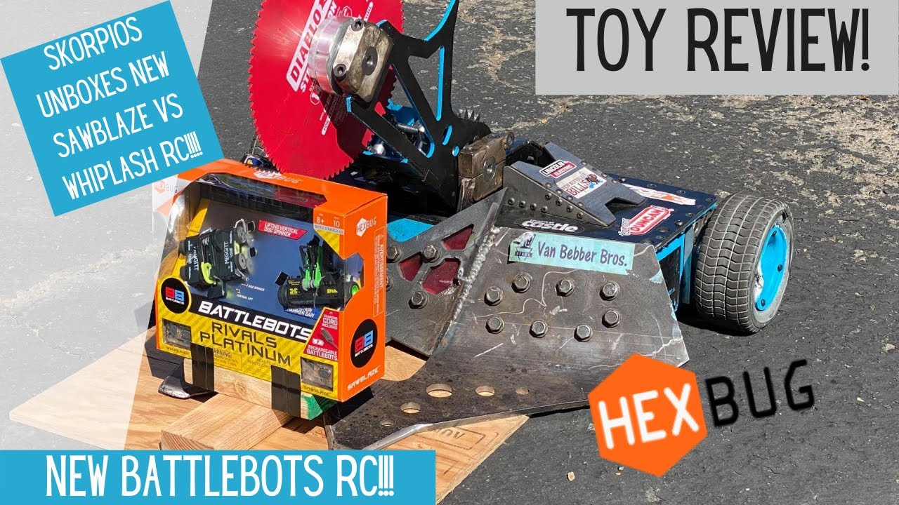 РАСПАКОВКА наборов HexBug Sawblaze против Whiplash Battlebots Platinum Rival￼!!