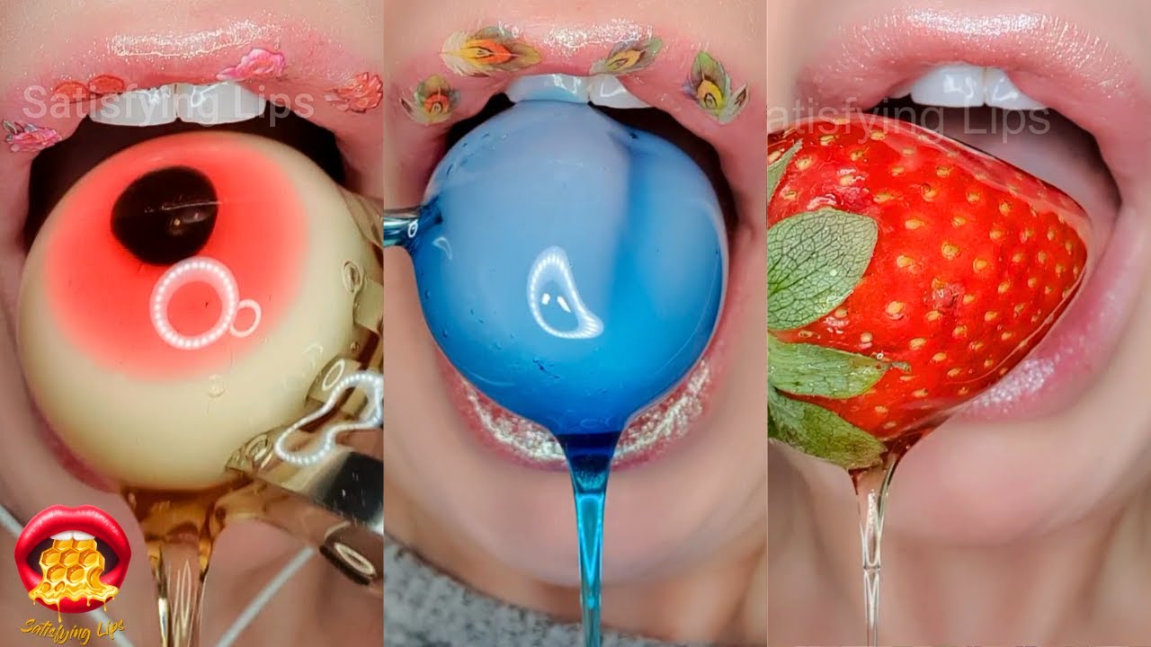 10 Minutes Satisfying ASMR Eating Foods Dipped In Honey! Mukbang 먹방