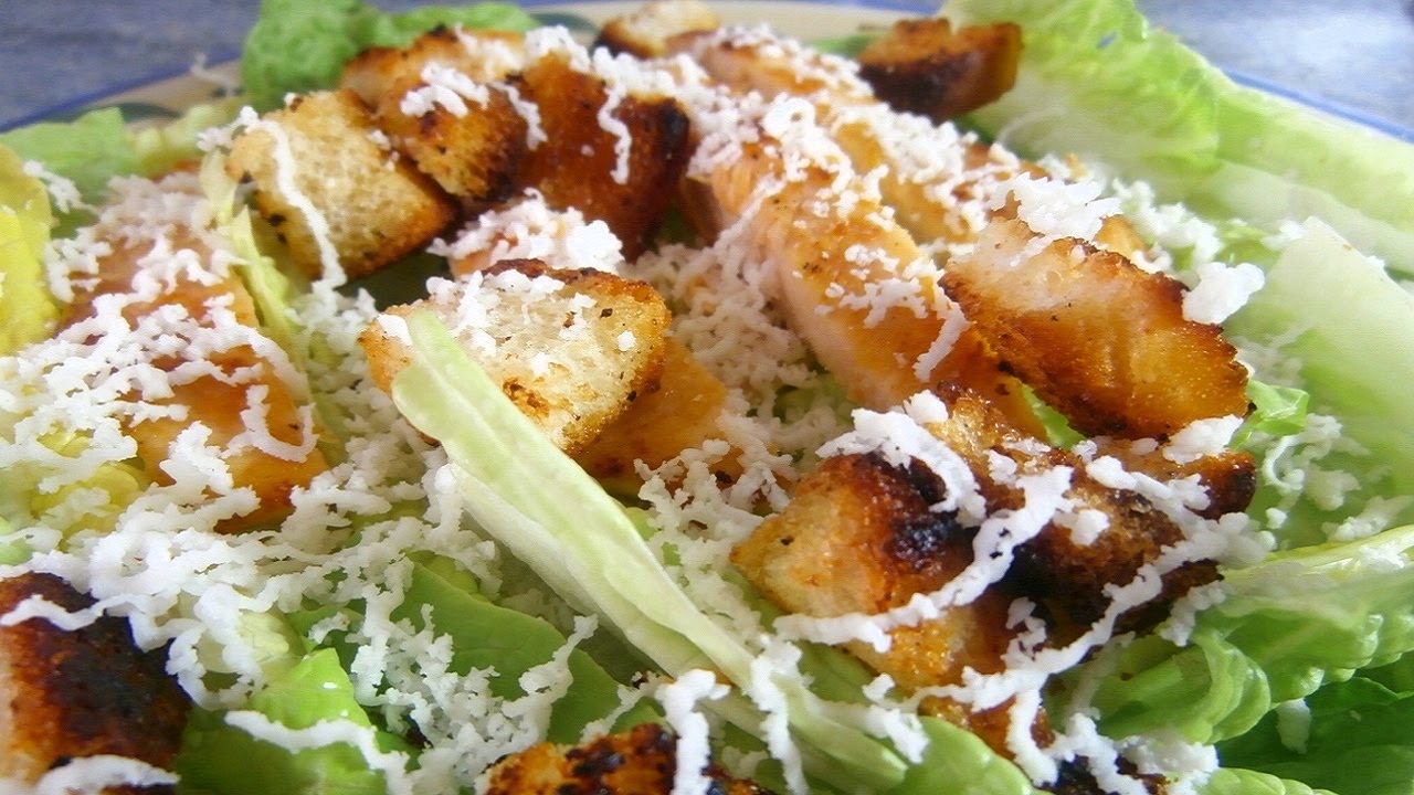 ENSALADA CESAR DE POLLO - Recetas de Cocina Faciles Rapidas Y Economicas De Hacer